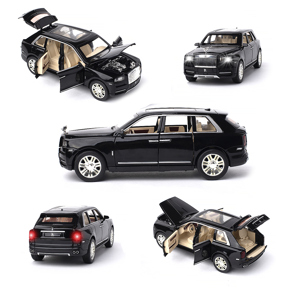 Автомобиль Che Zhi 1:24 инерционный CZ113-black - фото 5