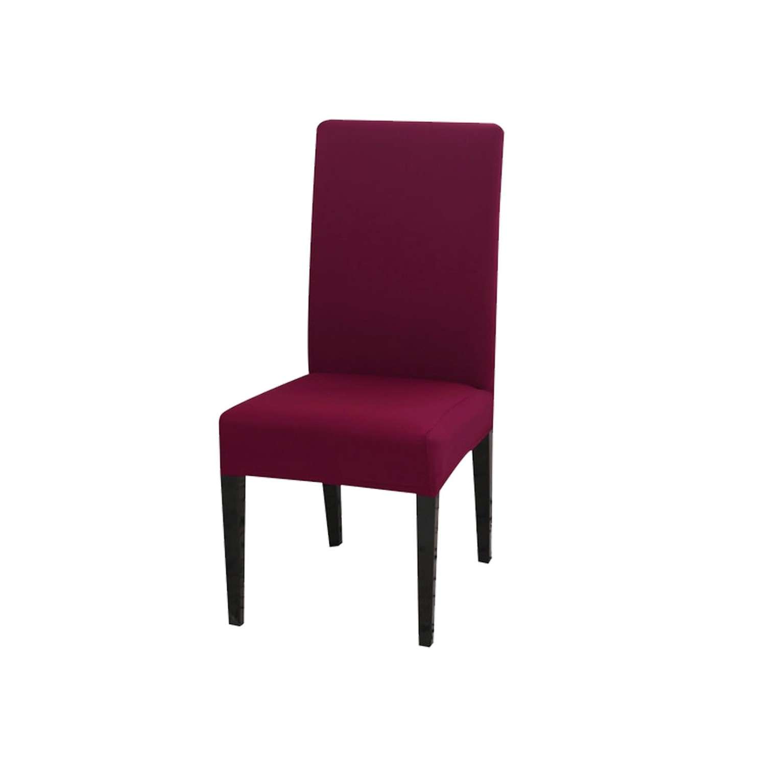 Чехол на стул LuxAlto Коллекция Jersey бордовый - фото 1