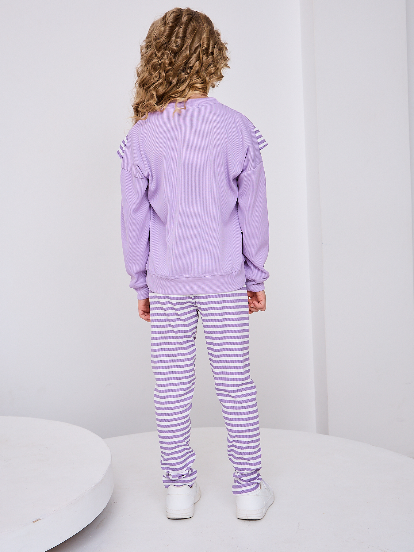 Комплект Mil Art kids 1902201531SUIT-GIRL-POLOSKA-PURPLE - фото 6