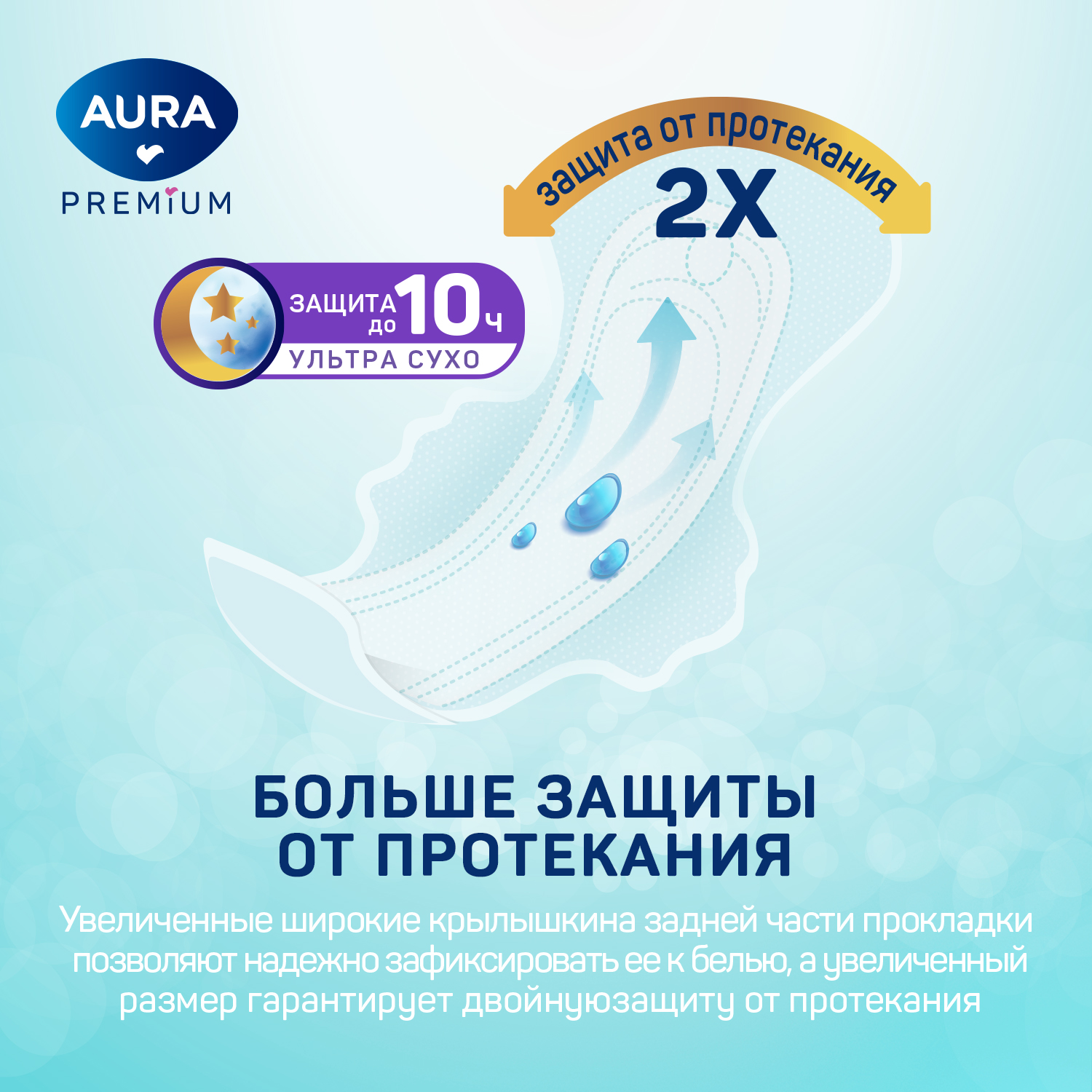 Прокладки AURA Premium женские гигиенические normal 10шт х 6 уп - фото 5