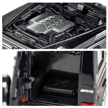 Масштабная машинка WiMI металлический гелендваген черный Mercedes AMG