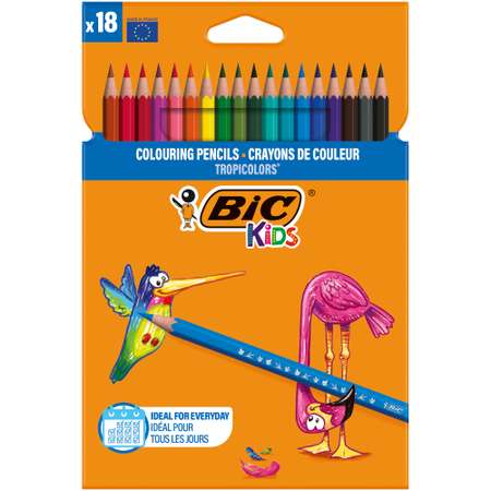 Карандаши цветные BIC Тропикулер 18цветов 937572