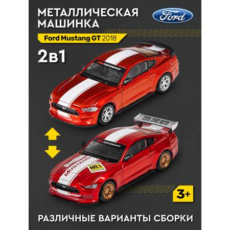 Автомобиль AUTODRIVE Ford Mustang Сборная модель 1:42 красный