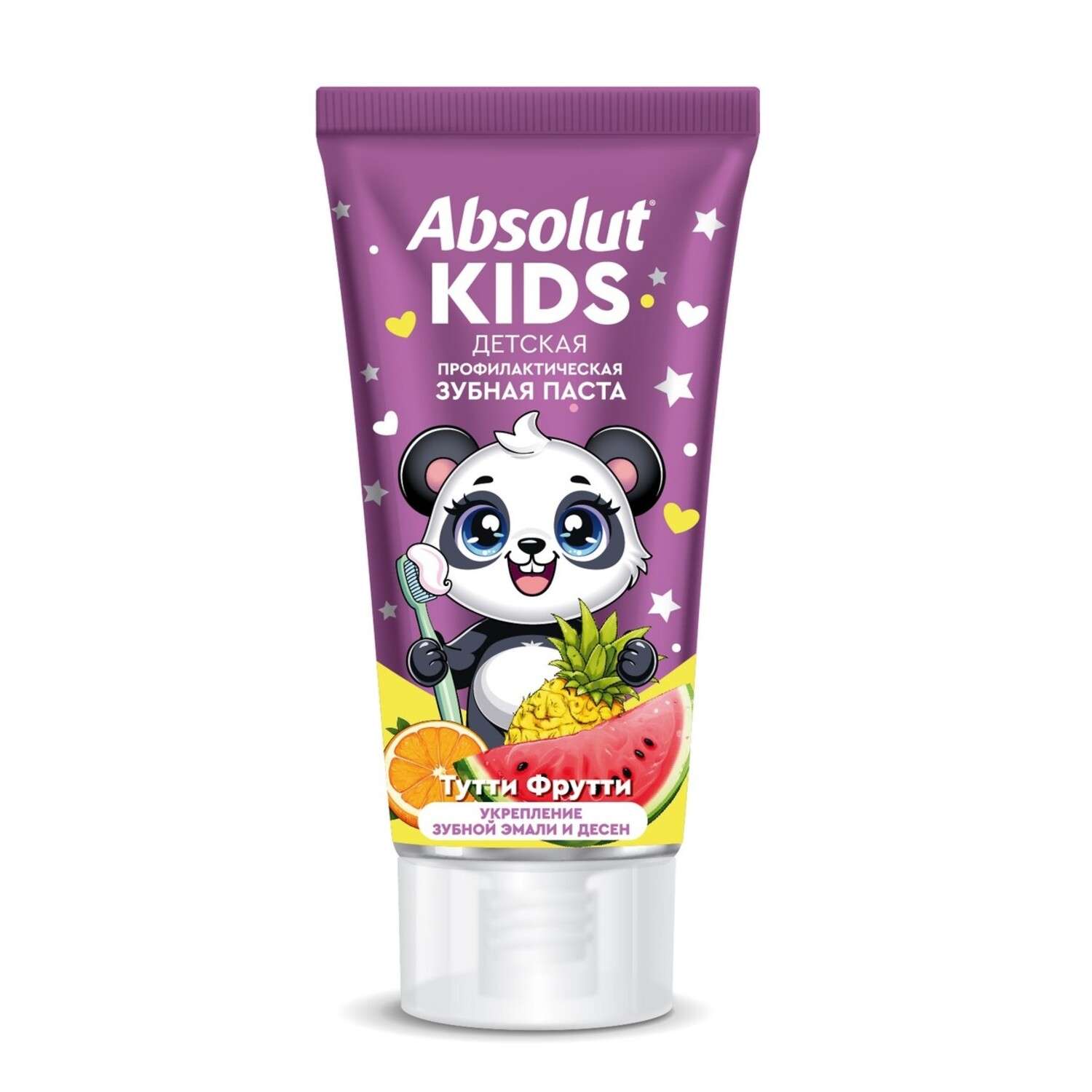 Зубная паста детская профилактическая Absolut kids тутти фрутти 75г - фото 1