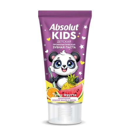 Зубная паста детская профилактическая Absolut kids тутти фрутти 75г