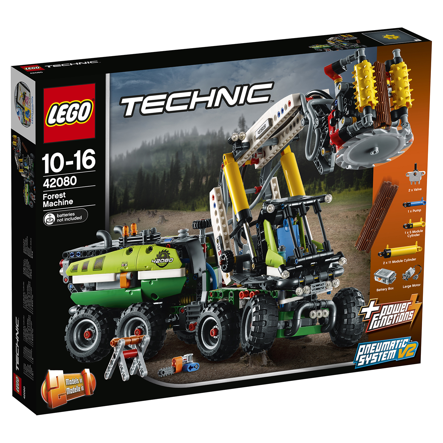 Конструктор LEGO Technic Лесозаготовительная машина 42080 купить по цене  9999 ₽ в интернет-магазине Детский мир