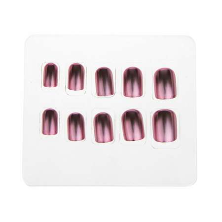 Накладные ногти Lukky 15 Mirror Pink Зеркальные розовые