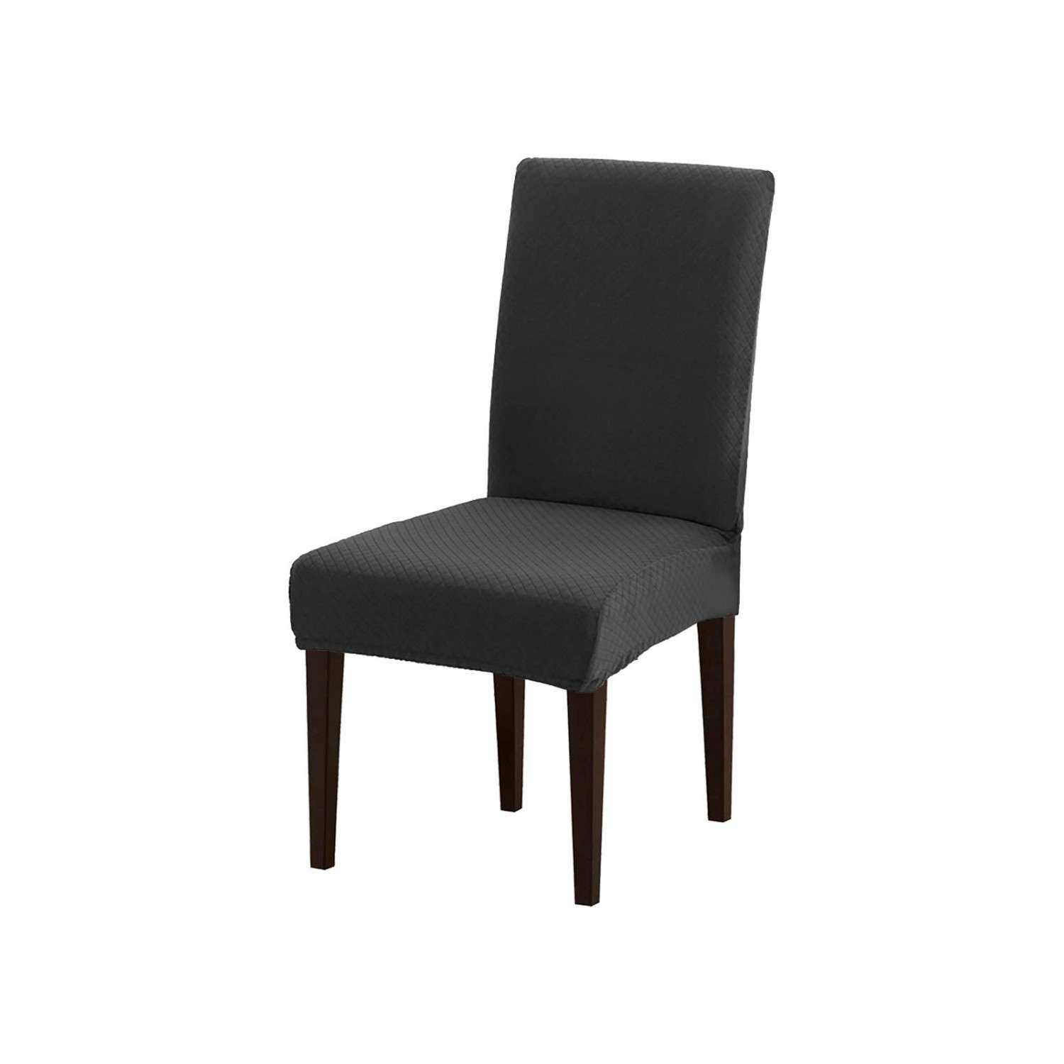 Чехол на стул LuxAlto Коллекция Quilting цвет темно-серый - фото 1