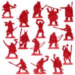 Набор солдатиков Воины и Битвы Первые люди. Кроманьонцы и Неандертальцы цвет красный
