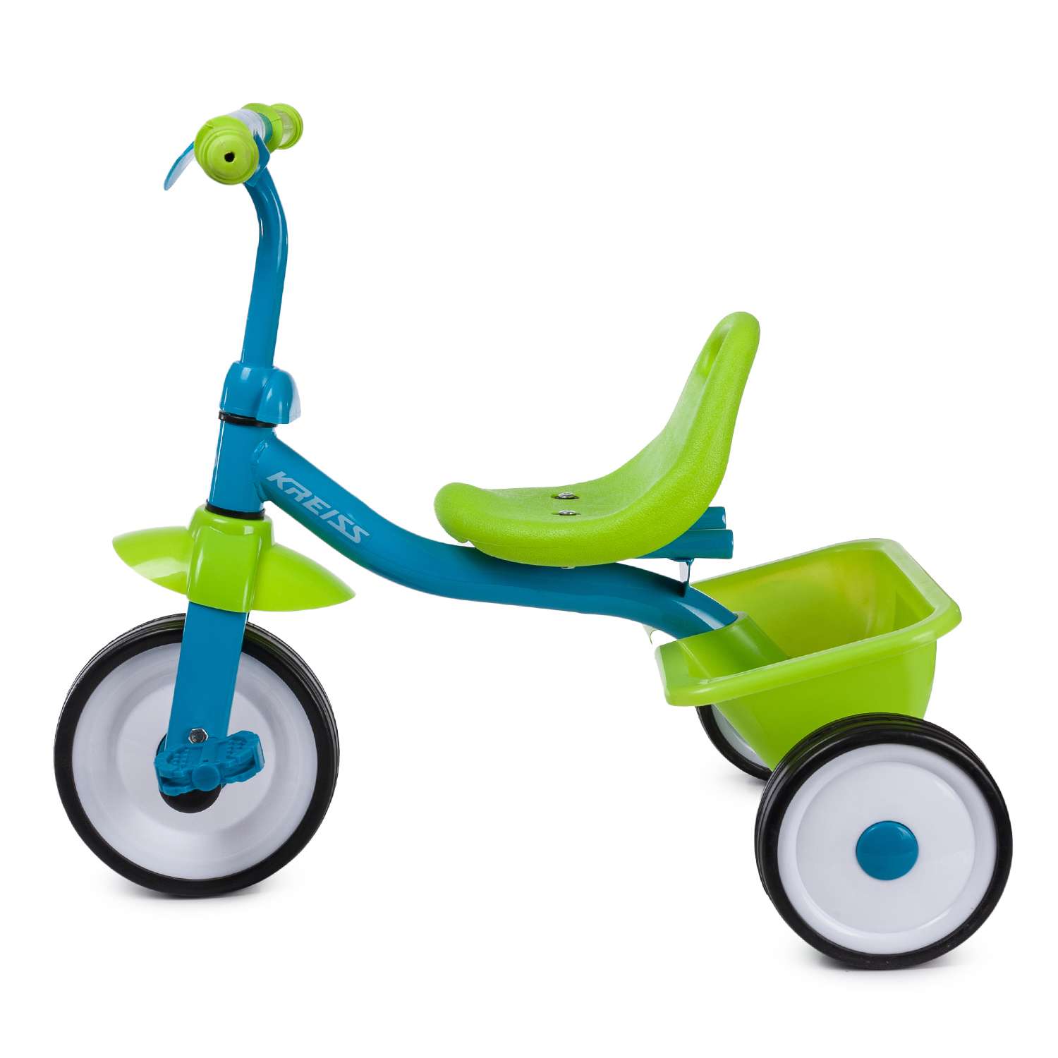 Велосипед трехколесный Kreiss сине-зеленый - фото 2