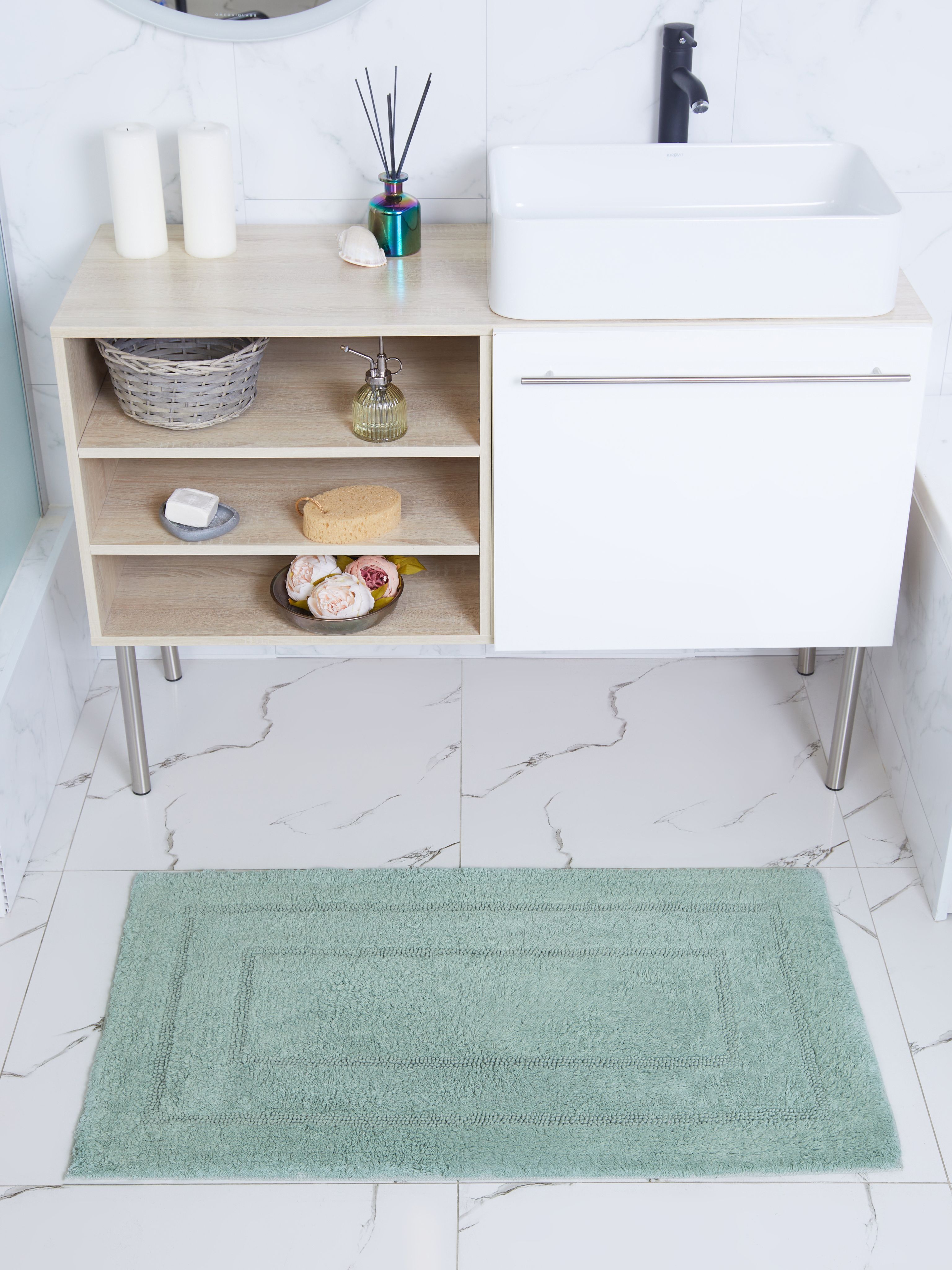 Набор ковриков Arya Home Collection для ванной и туалета 60х100 50х50 Klementin - фото 5