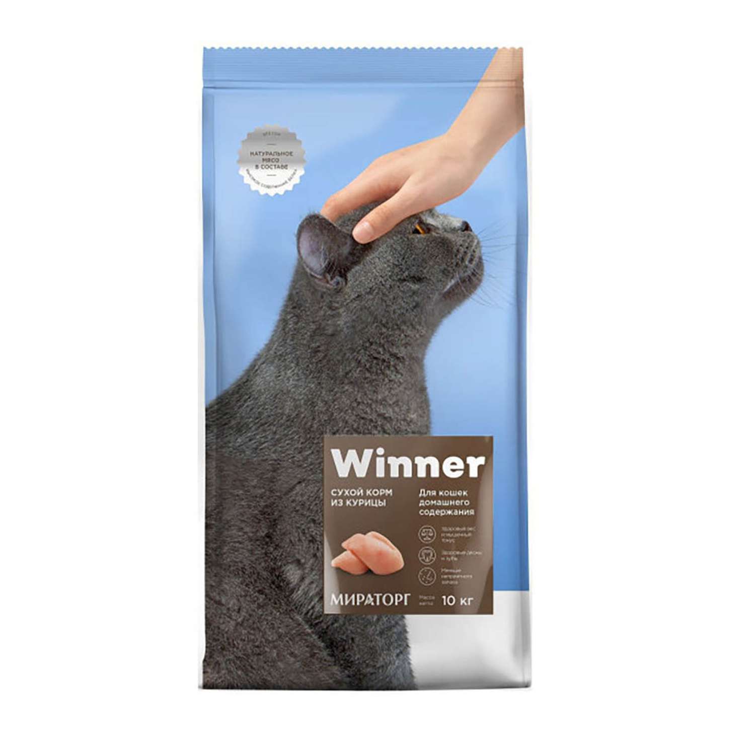 Корм сухой WINNER полнорационный для кошек с мочекаменной болезнью из курицы 10 кг - фото 1