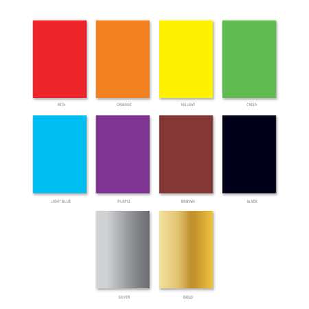 Картон цветной ArtBerry В5 мелованный 10цветов 10л 37211