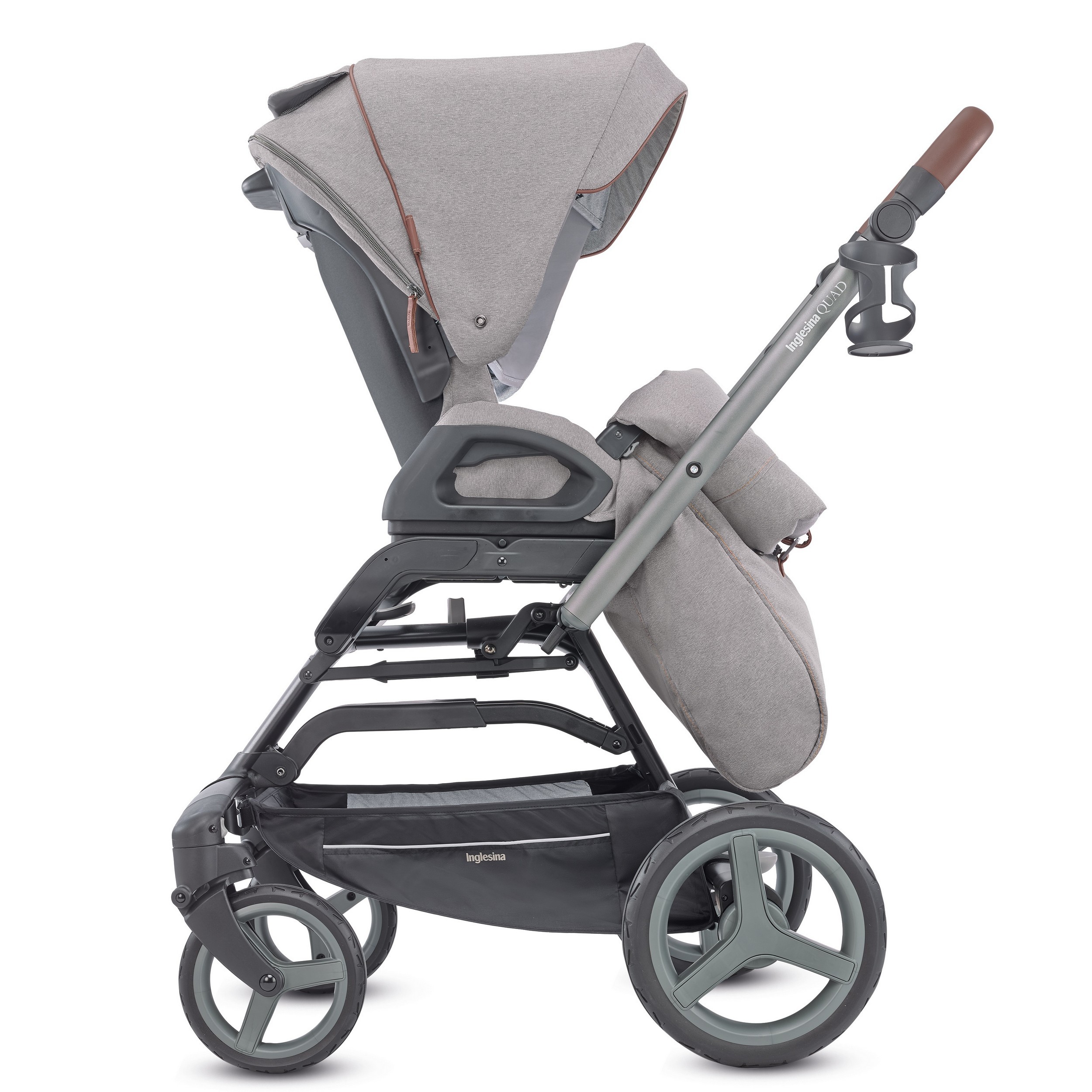 Коляска 2в1 Inglesina Quad System Duo Derby Grey KA60K0DBG2 - фото 6