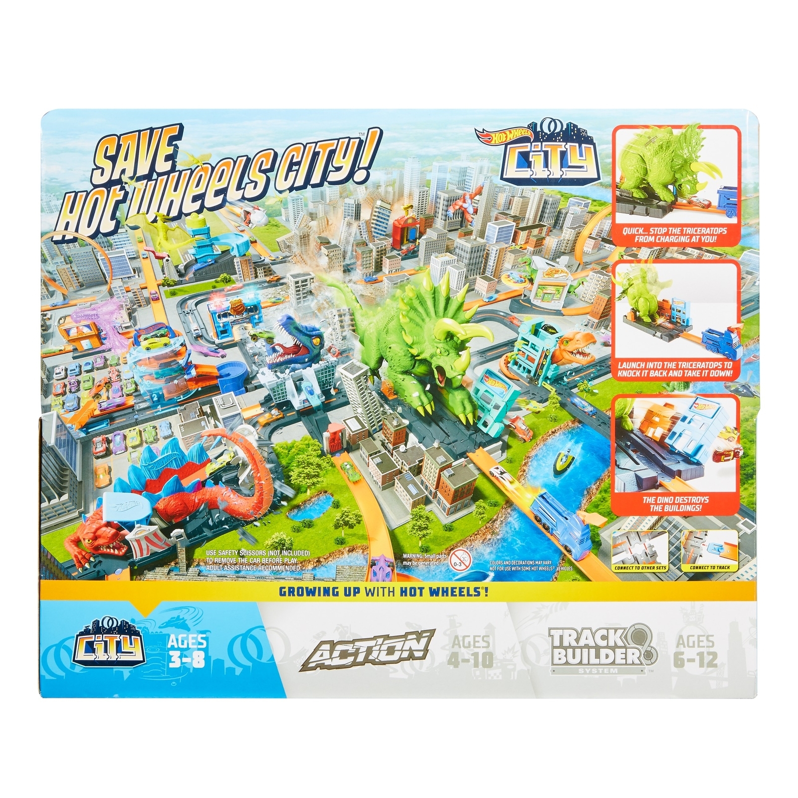 Набор игровой Hot Wheels Сокрушительный Трицератопс GBF97 - фото 4