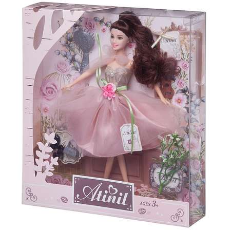 Кукла Junfa Atinil Цветочная гармония бледнорозовом платье в наборе с аксессуарами 28см