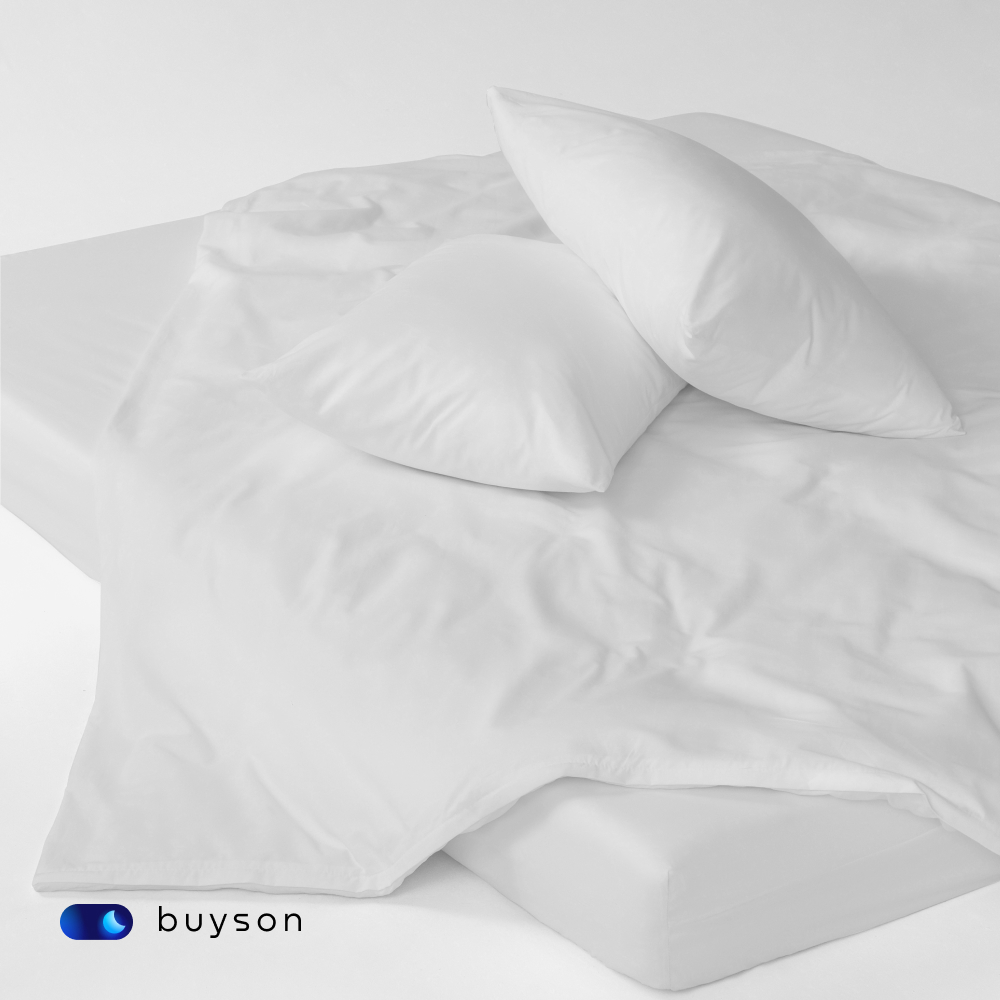 Комплект наволочек buyson BuyLive 50х70 см хлопковый сатин цвет белый - фото 9