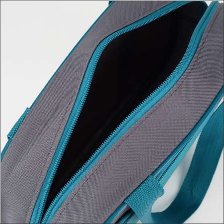 Сумка для обуви TEXTURA на молнии наружный карман серый/бирюзовый