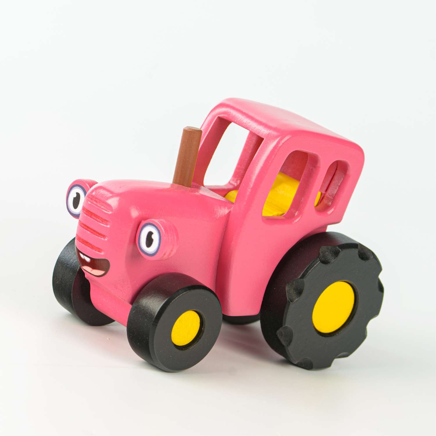 Игрушка Синий трактор Средний розовый из дерева РТ100 - фото 10