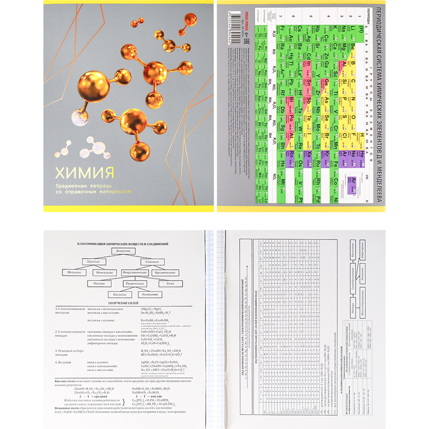 Набор предметных тетрадей Prof-Press Золото знаний 48 листов 12 тетрадей - фото 16