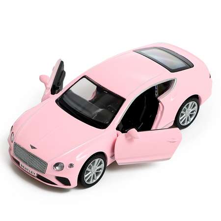 Машина Автоград металлическая BENTLEY CONTINENTAL GT. 1:32. инерция. цвет матовый розовый