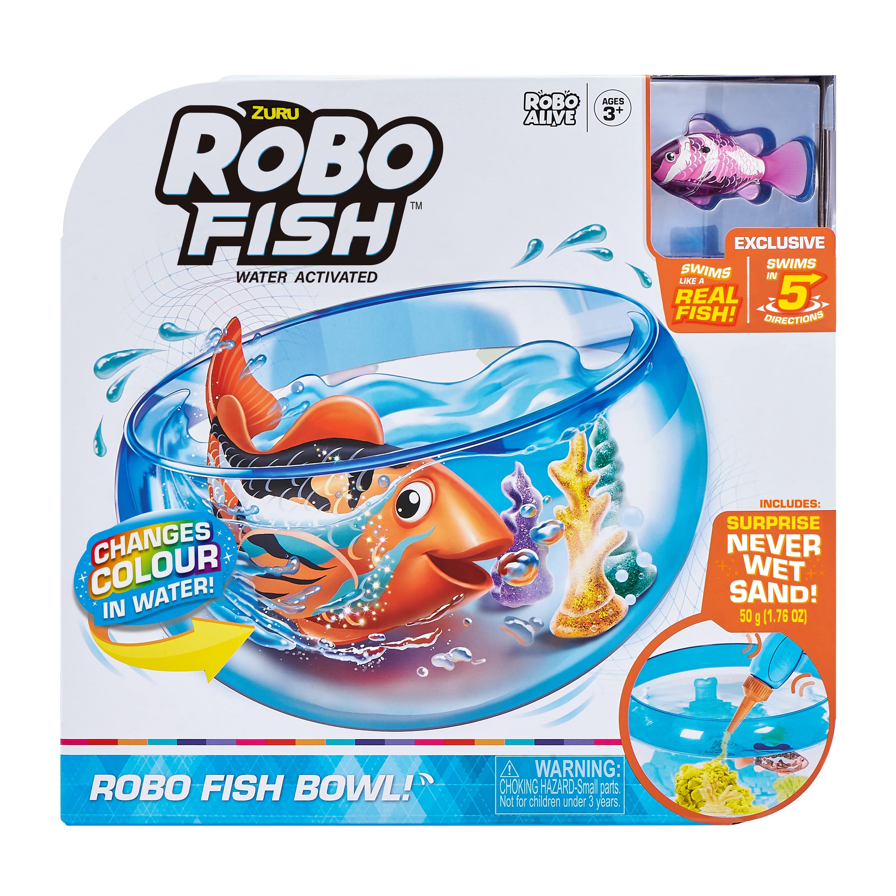 Игрушка Robo Alive Junior Рыбка в аквариуме 7126 ROBO ALIVE JUNIOR купить  по цене 2999 ₽ в интернет-магазине Детский мир