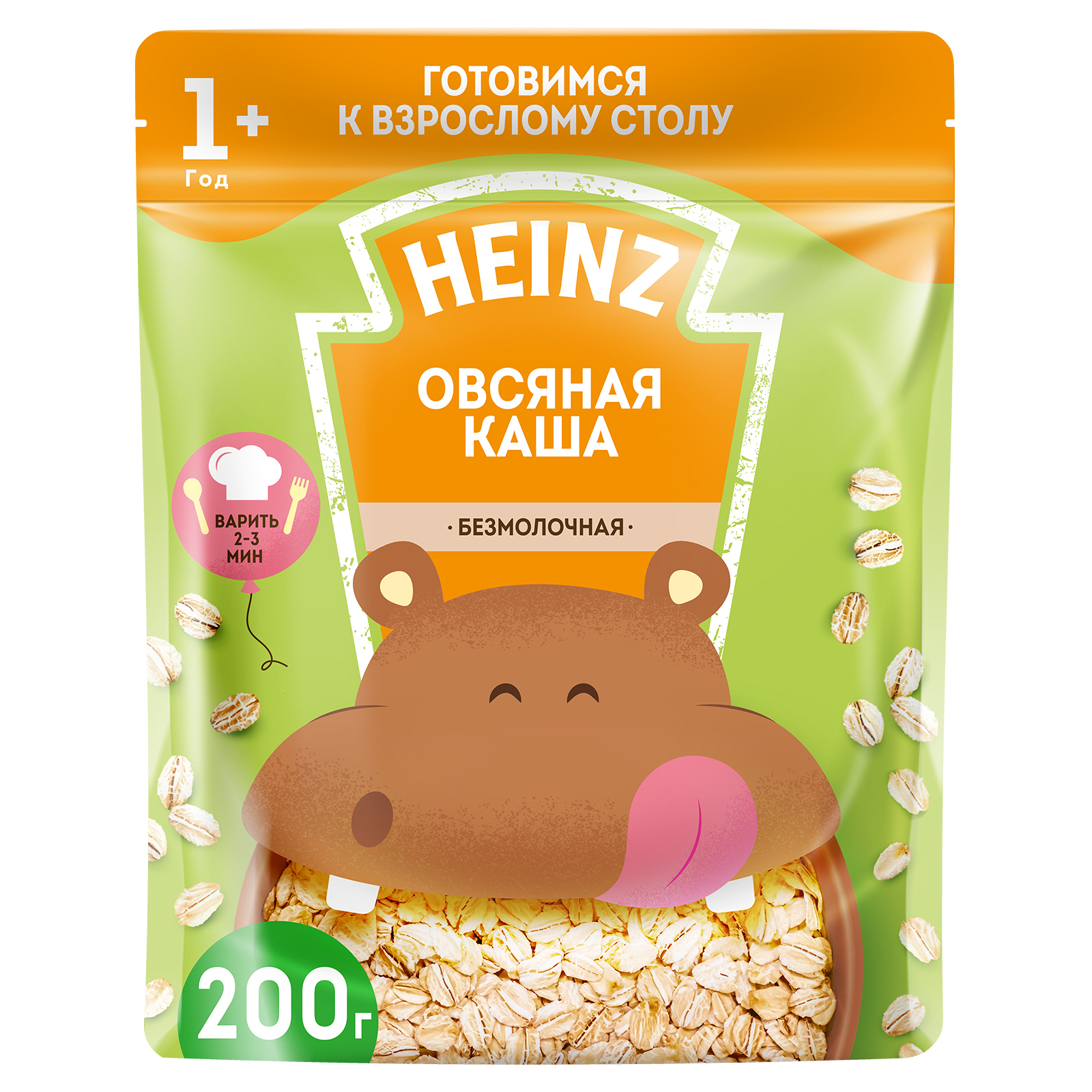 Каша безмолочная Heinz Я большой овсяная 200г с 12месяцев - фото 1