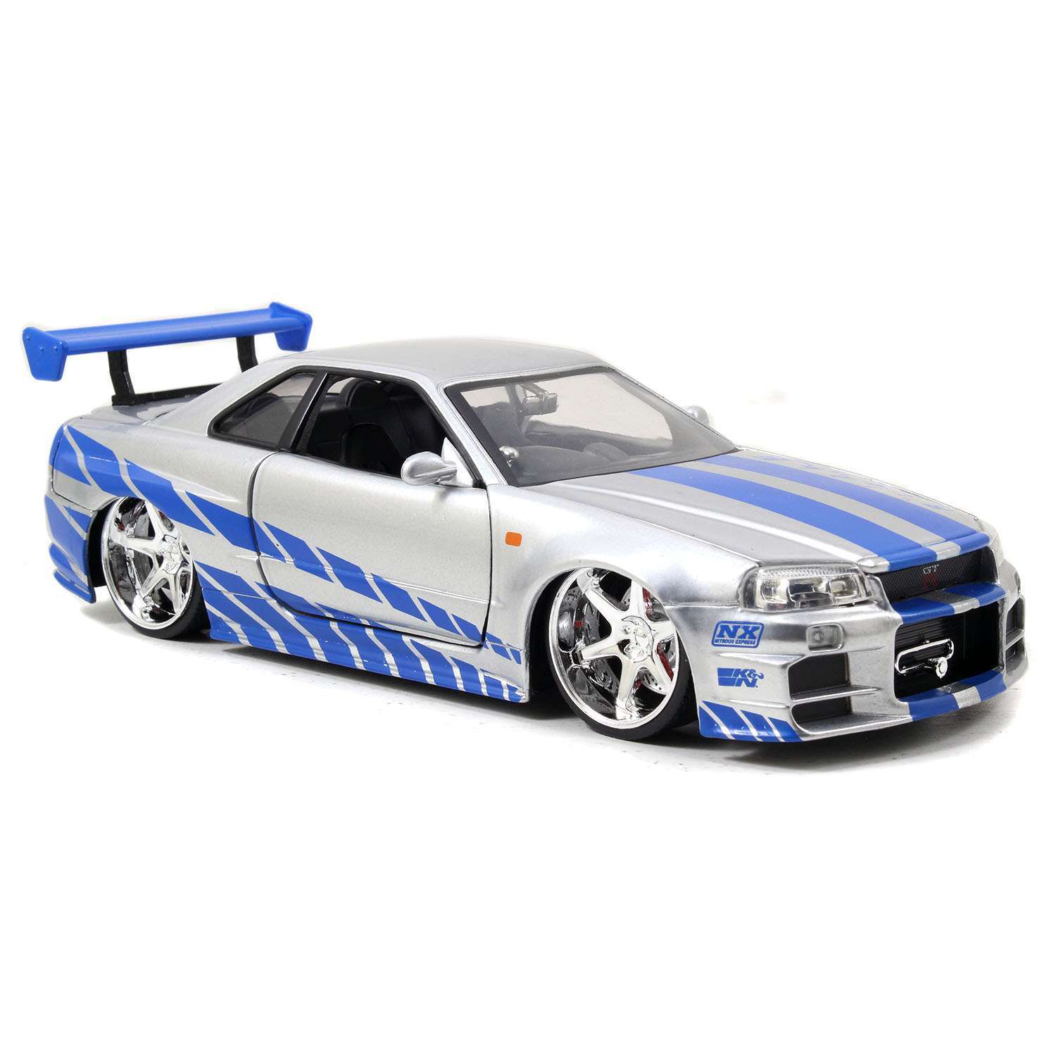 Автомобиль Jada Nissan Skyline GTR R34 1:24 ТоуR124 - фото 3