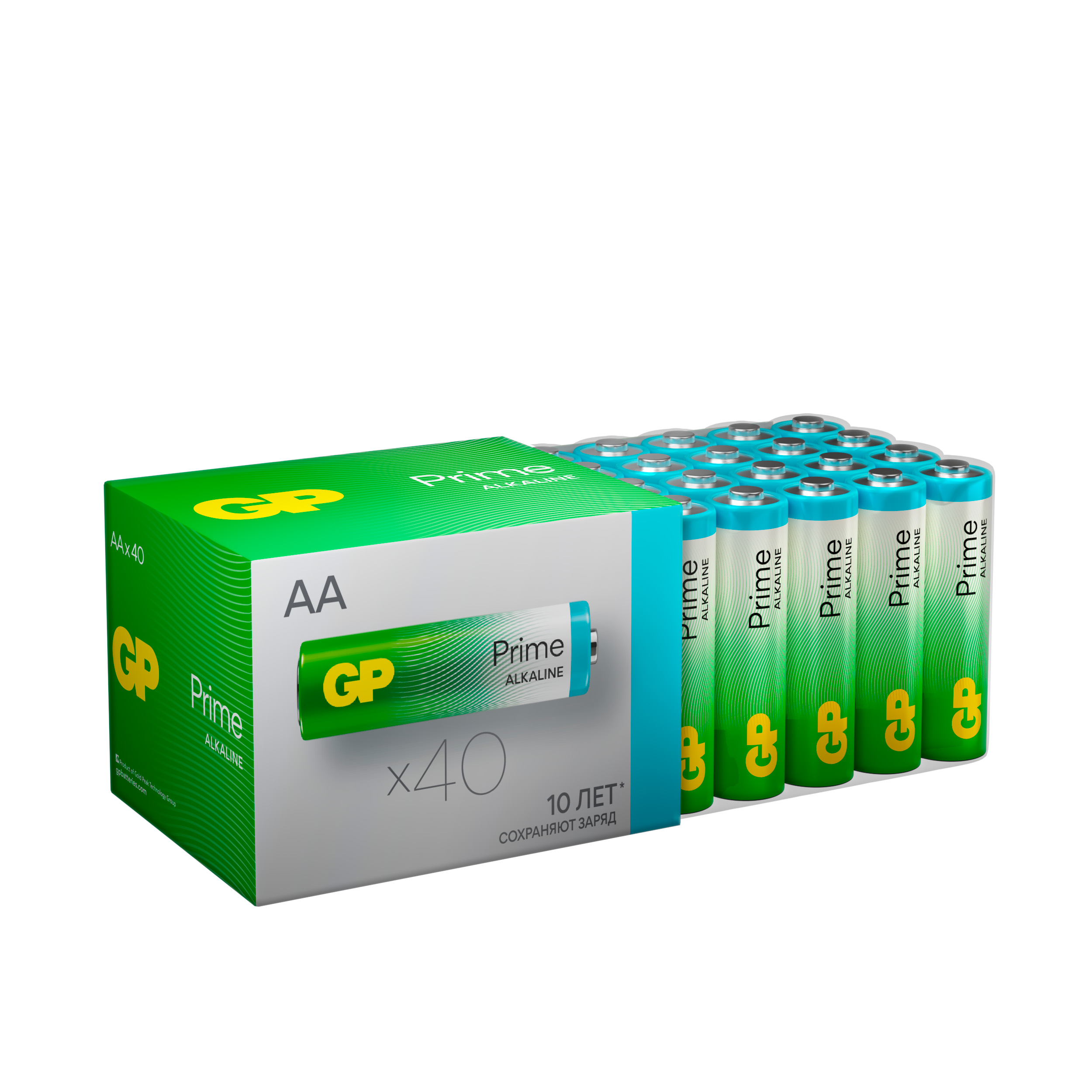 Набор батареек GP Super Alkaline AA LR 40 шт. 15A-B40 - фото 1