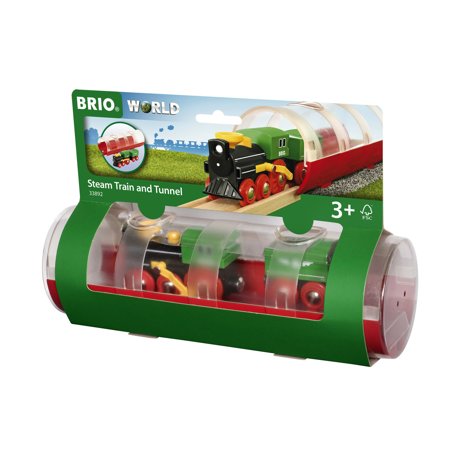 Игровой набор BRIO Паровоз и туннель 3 элемента 33892 - фото 2