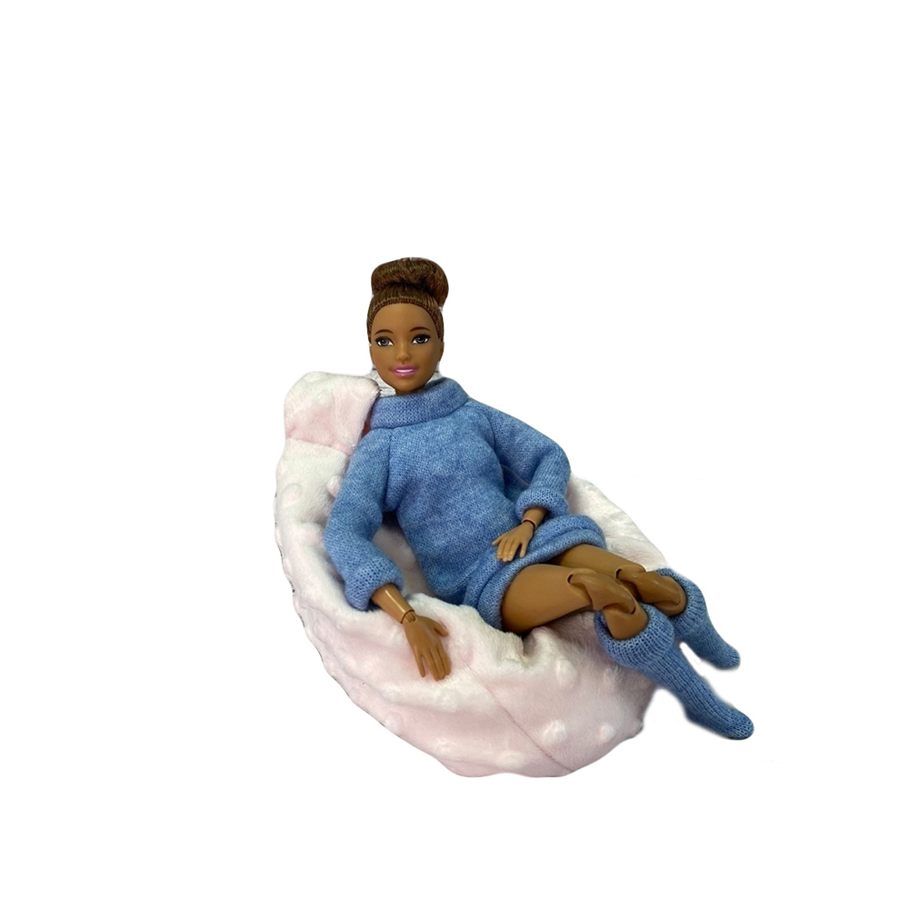 Мягкое кресло для куклы Ani Raam розовое M001 - фото 2