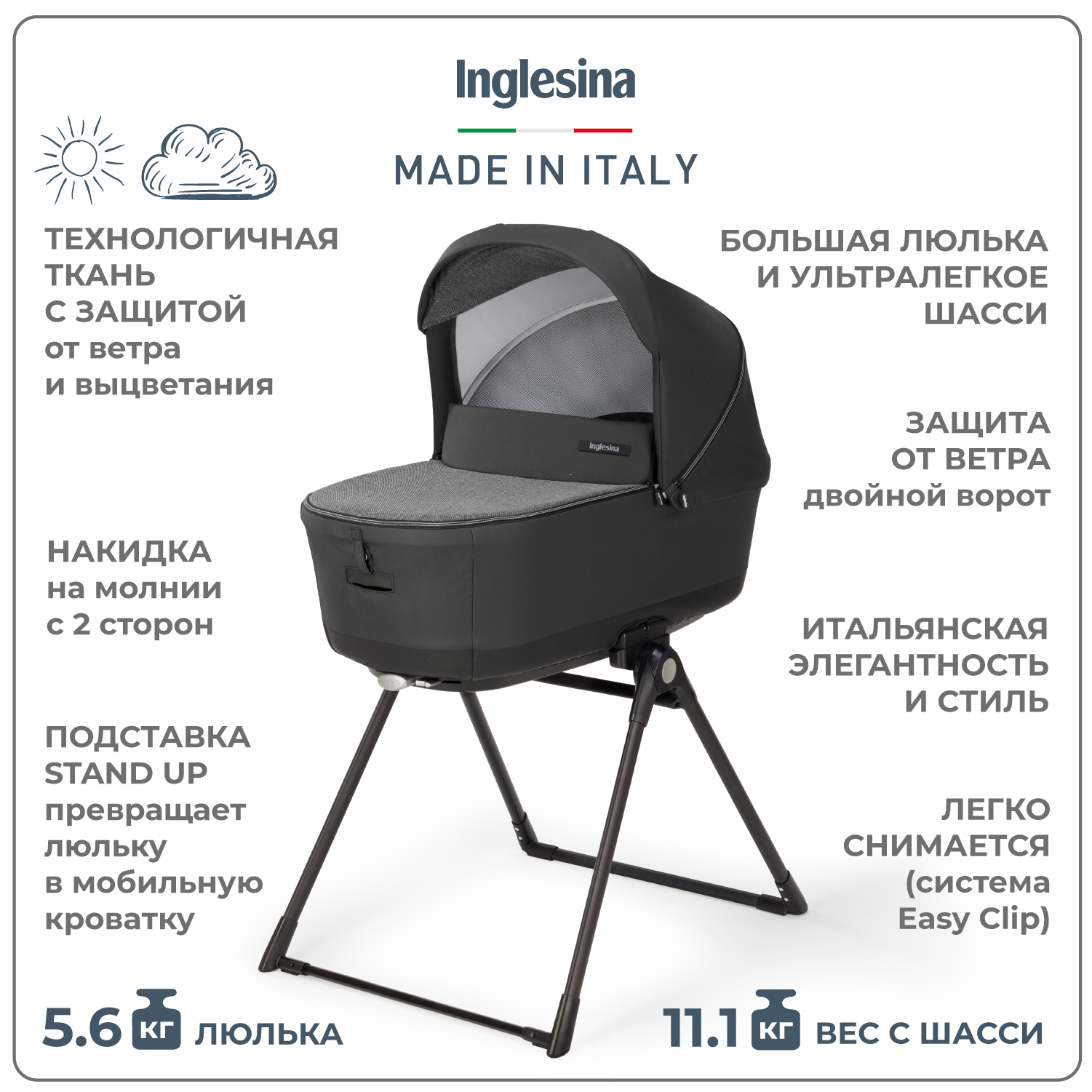 Коляска 3в1 Inglesina Electa - фото 5