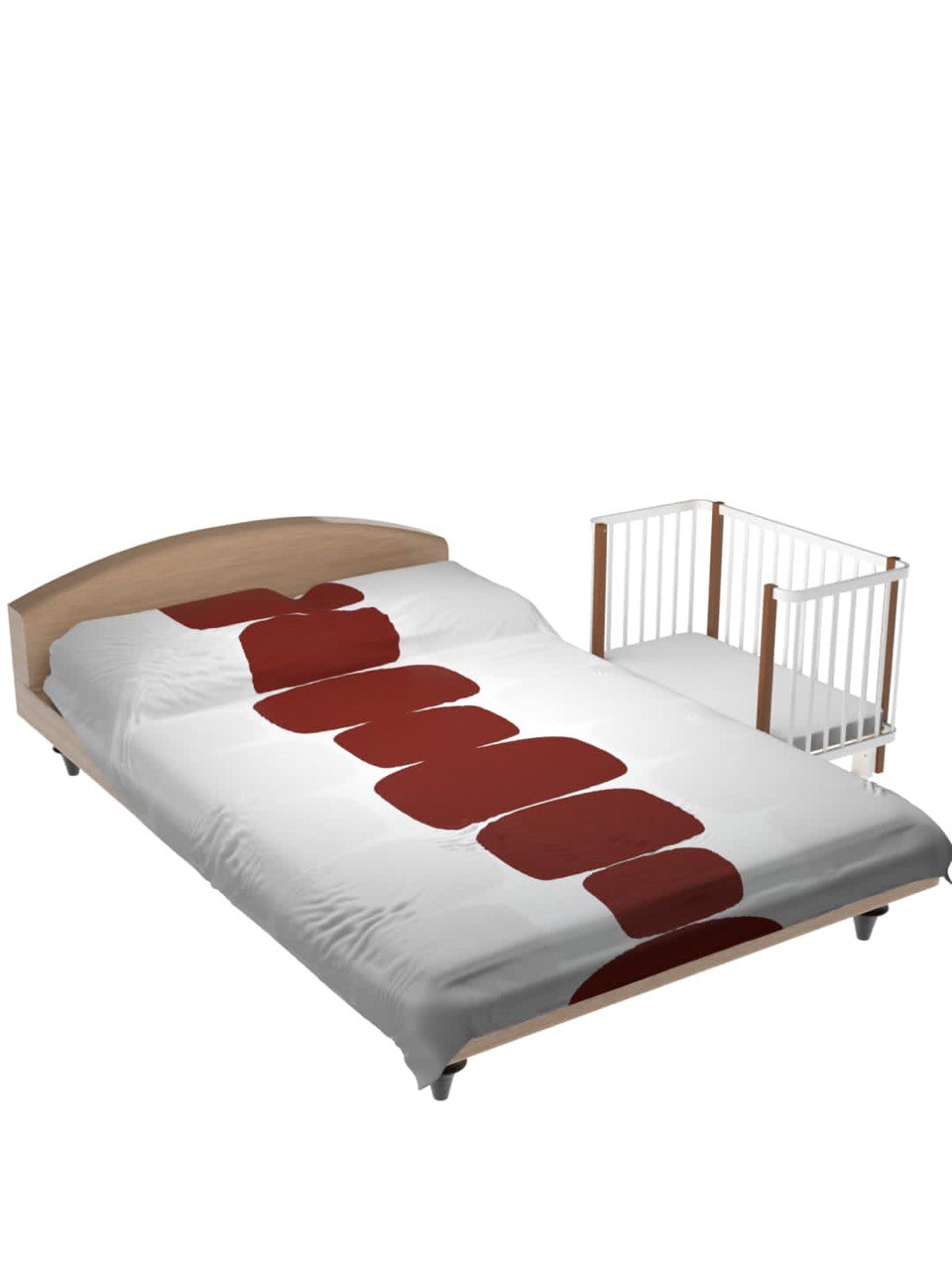 Детская кроватка WOODLINES Сири, поперечный маятник (белый) - фото 2