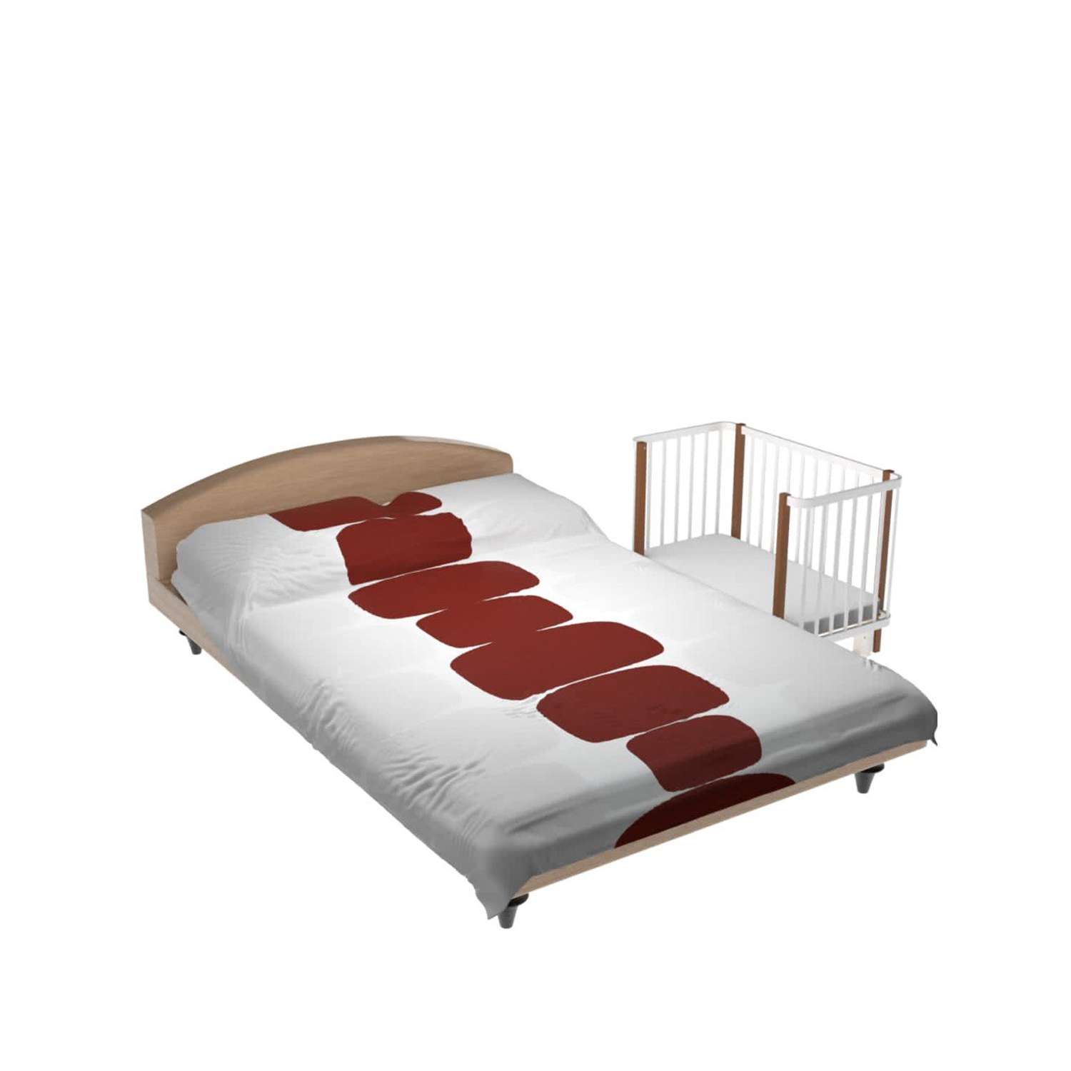Детская кроватка WOODLINES Сири, поперечный маятник (белый) - фото 2