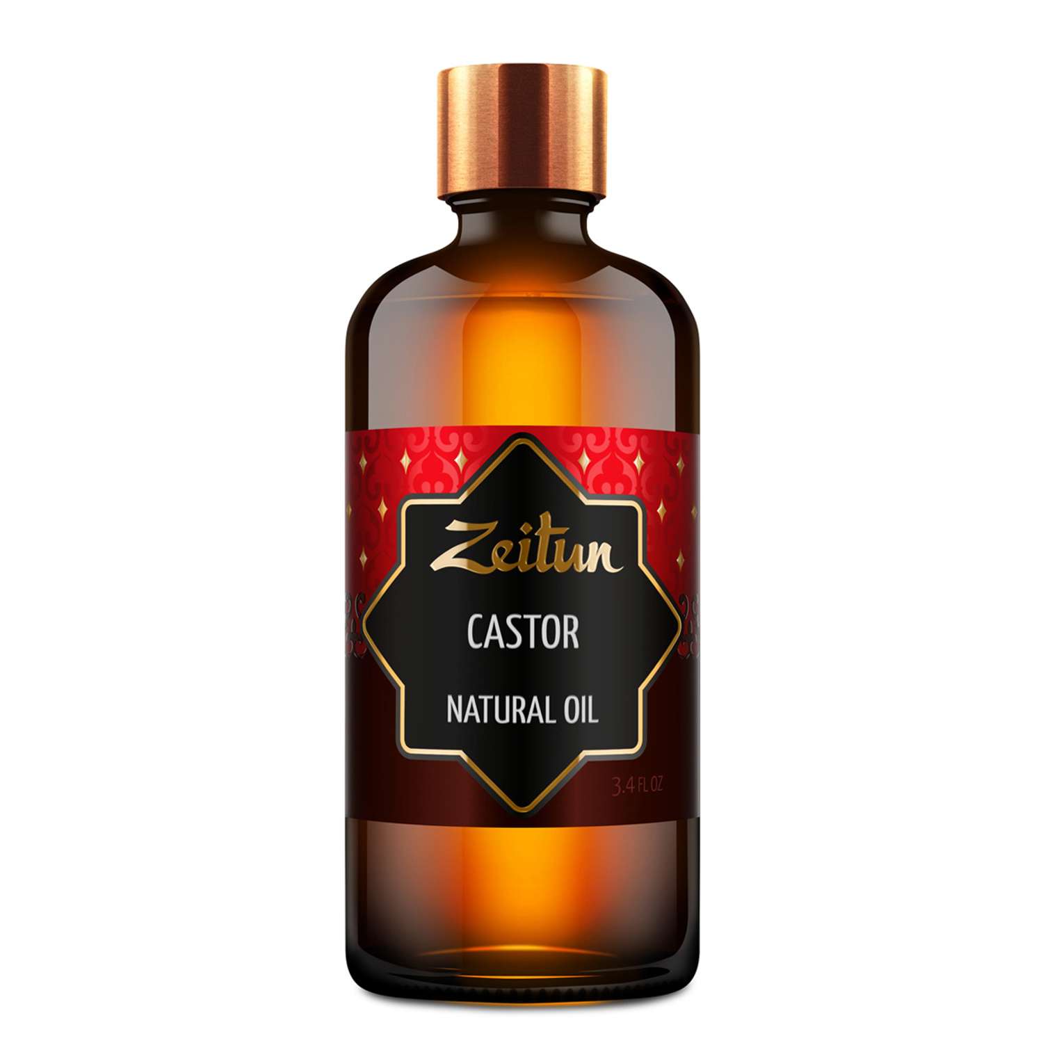 Касторовое масло Zeitun для волос для лица для массажа тела для роста ресниц и бровей 100 мл - фото 1