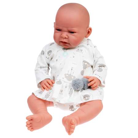 Кукла младенец Antonio Juan Реборн Роза в сером 40 см мягконабивная