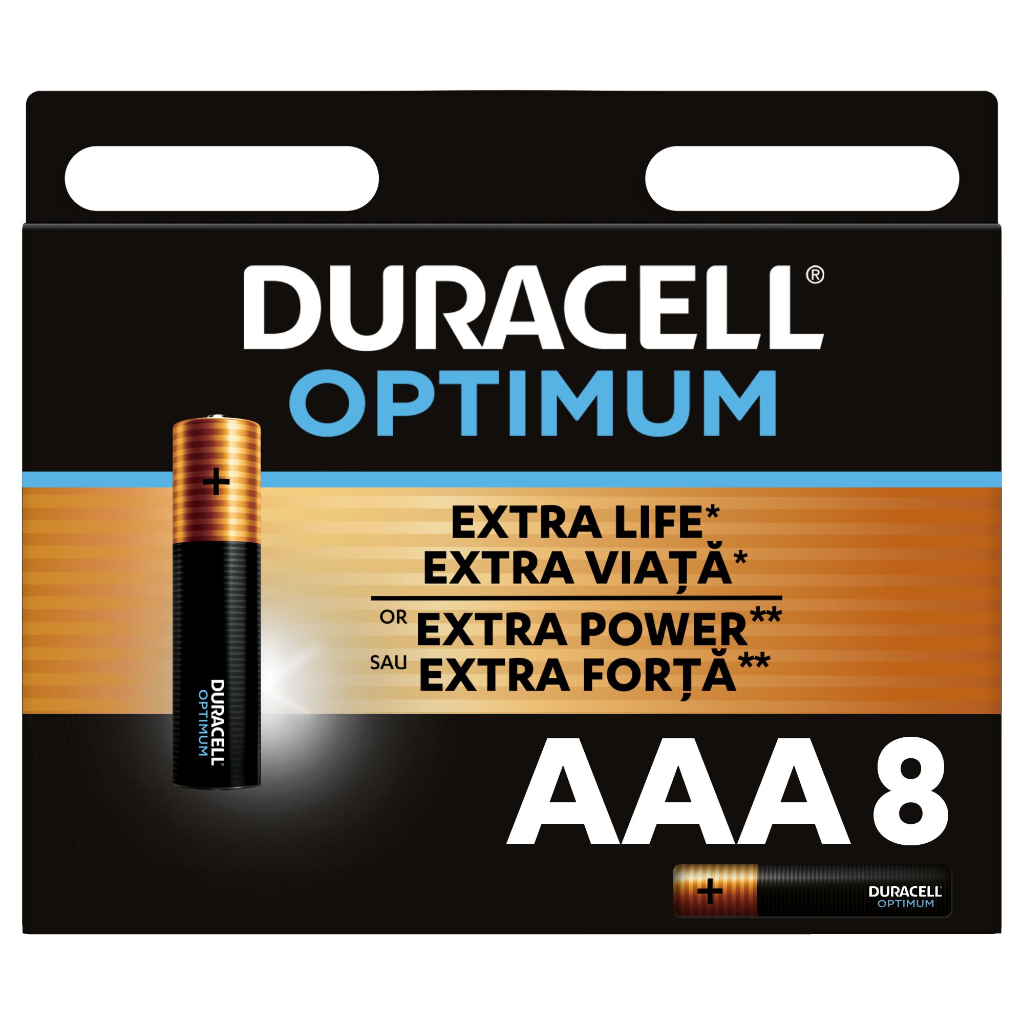 Батарейки Duracell Optimum AAA 8шт 5014070 - фото 1