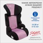 Автомобильное кресло SIGER УУД Siger Смарт гр.II/III фиолетовый