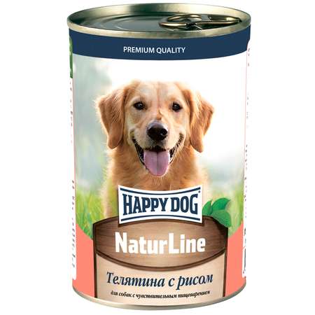 Корм для собак Happy Dog телятина с рисом 410г