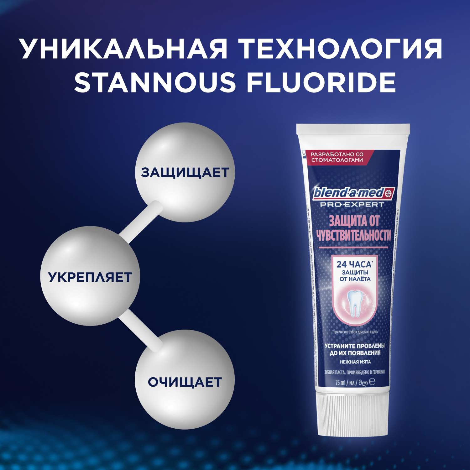 Зубная паста Blend-a-med Pro-Expert Защита от чувствительности Нежная мята 75мл - фото 5