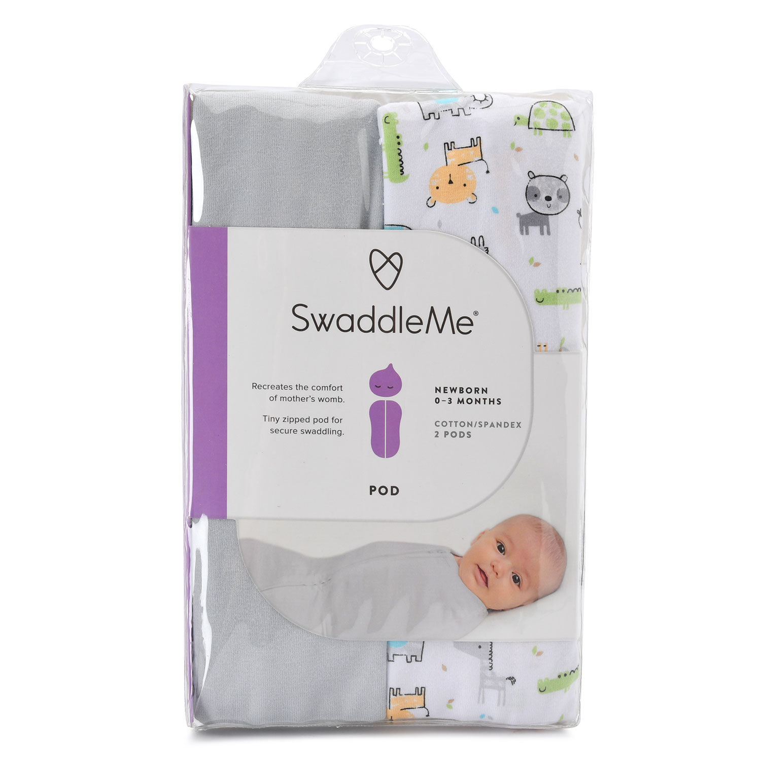 Конверт Summer Infant на молнии Swaddlepod Экскурсия по Сафари S 2шт - фото 2