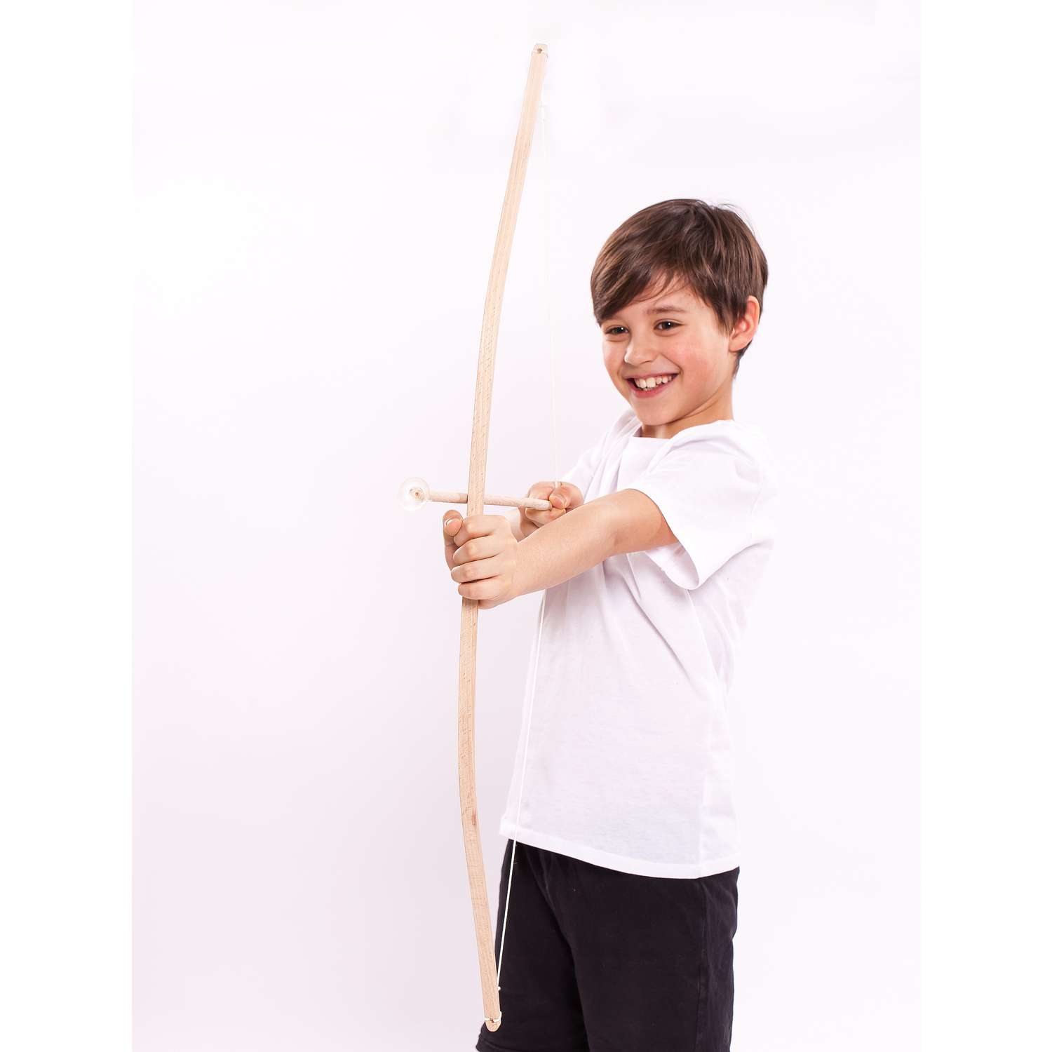 Деревянный лук Древо Игр детский со стрелами на присосках - фото 5