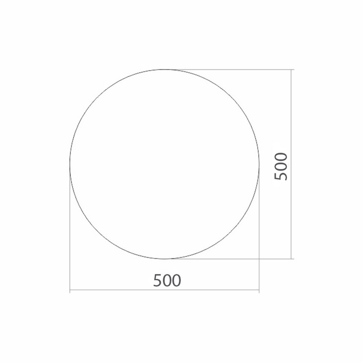 Зеркало настенное Mixline круглое Д 500 мм влагостойкое - фото 2