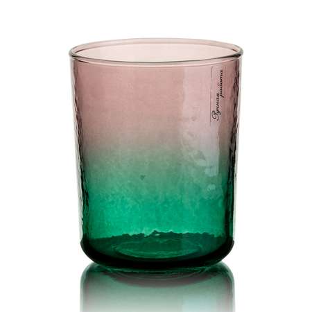 Стакан для напитков DeNASTIA 8.5x8.5x10.5 см 400мл фиолетовый/зеленый G000241