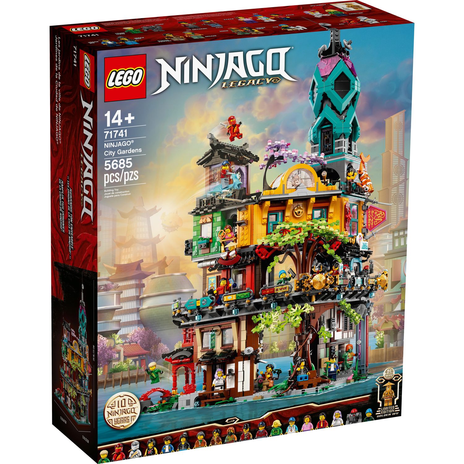 Конструктор LEGO Ninjago Сады Ниндзяго-Сити 71741 купить по цене 49999 ₽ в  интернет-магазине Детский мир