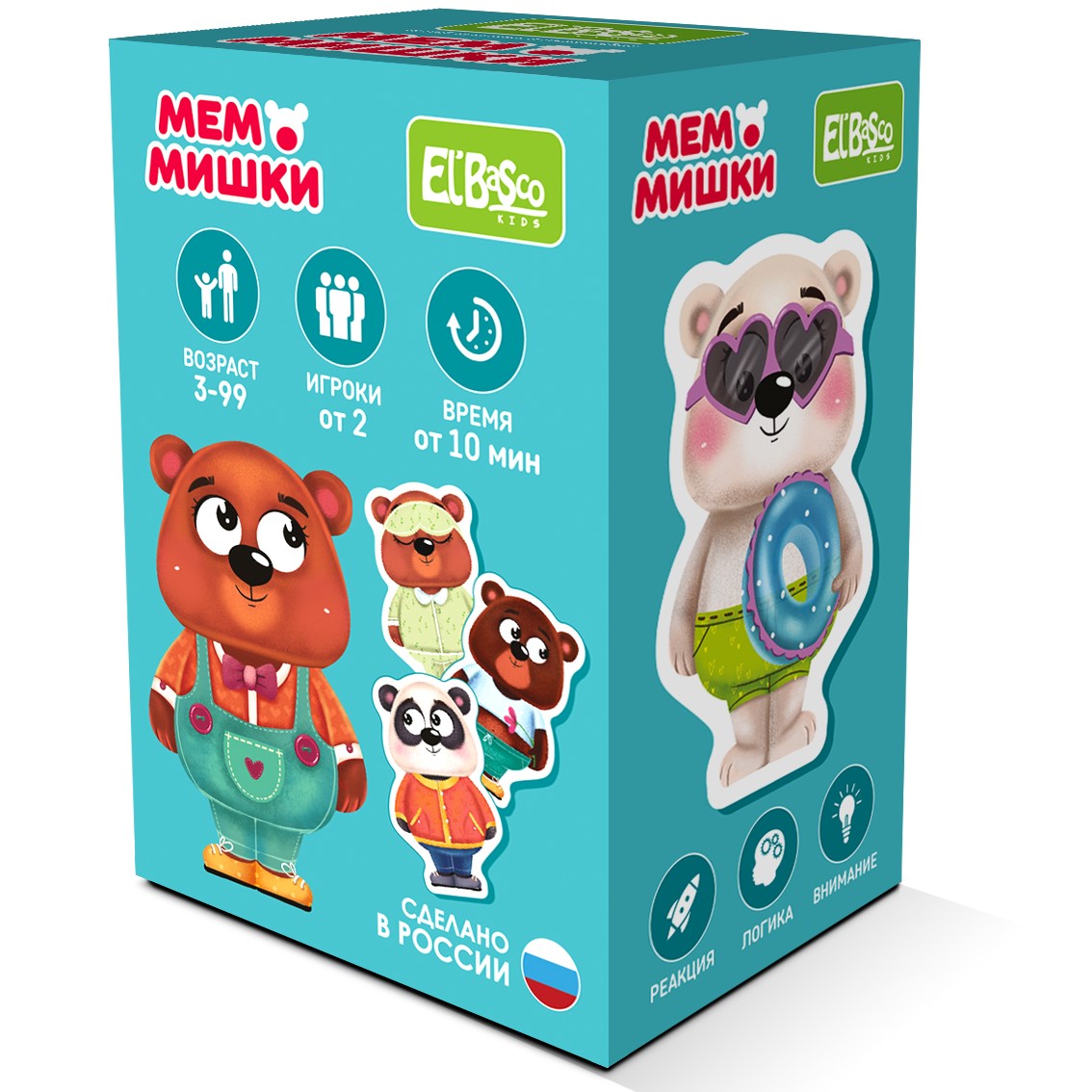 Развивающая игра El BascoKids Мемо Мишки - фото 1