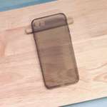 Чехол силиконовый МАККЕЙС прозрачный темный / тонированный плотный на iPhone 7 /8
