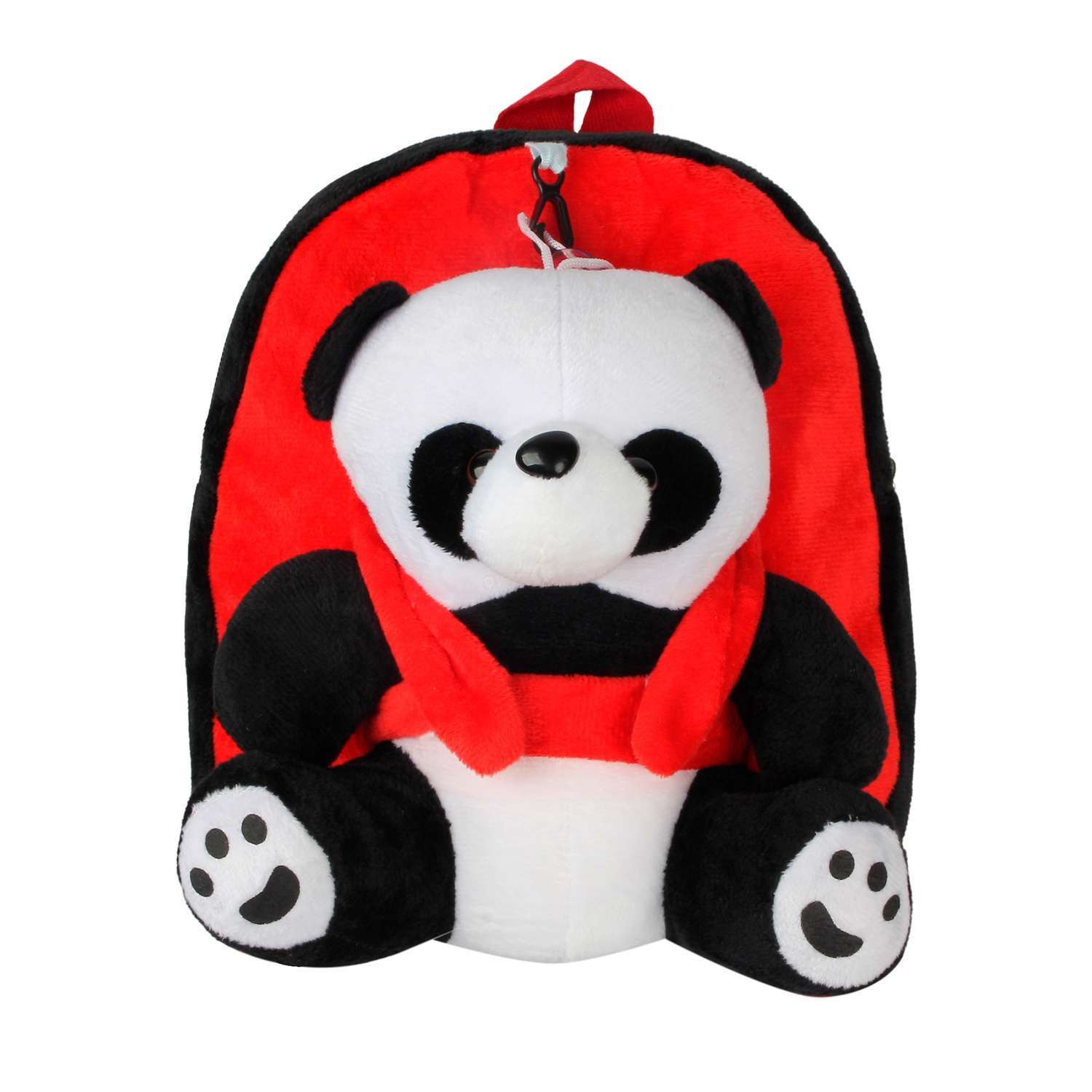 Рюкзак с игрушкой Little Mania красный Панда - фото 1