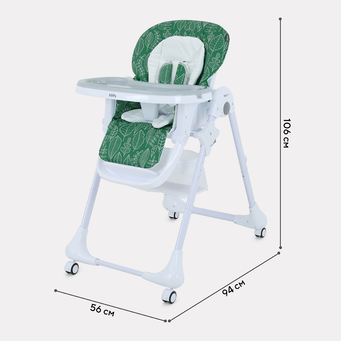 Стульчик для кормления Rant Basic MILKY RH303 Green - фото 2