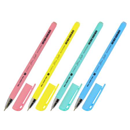 Ручка масляная Lorex Stationery Slim Soft Pastel Синий в ассортименте LXOPSS-PS1